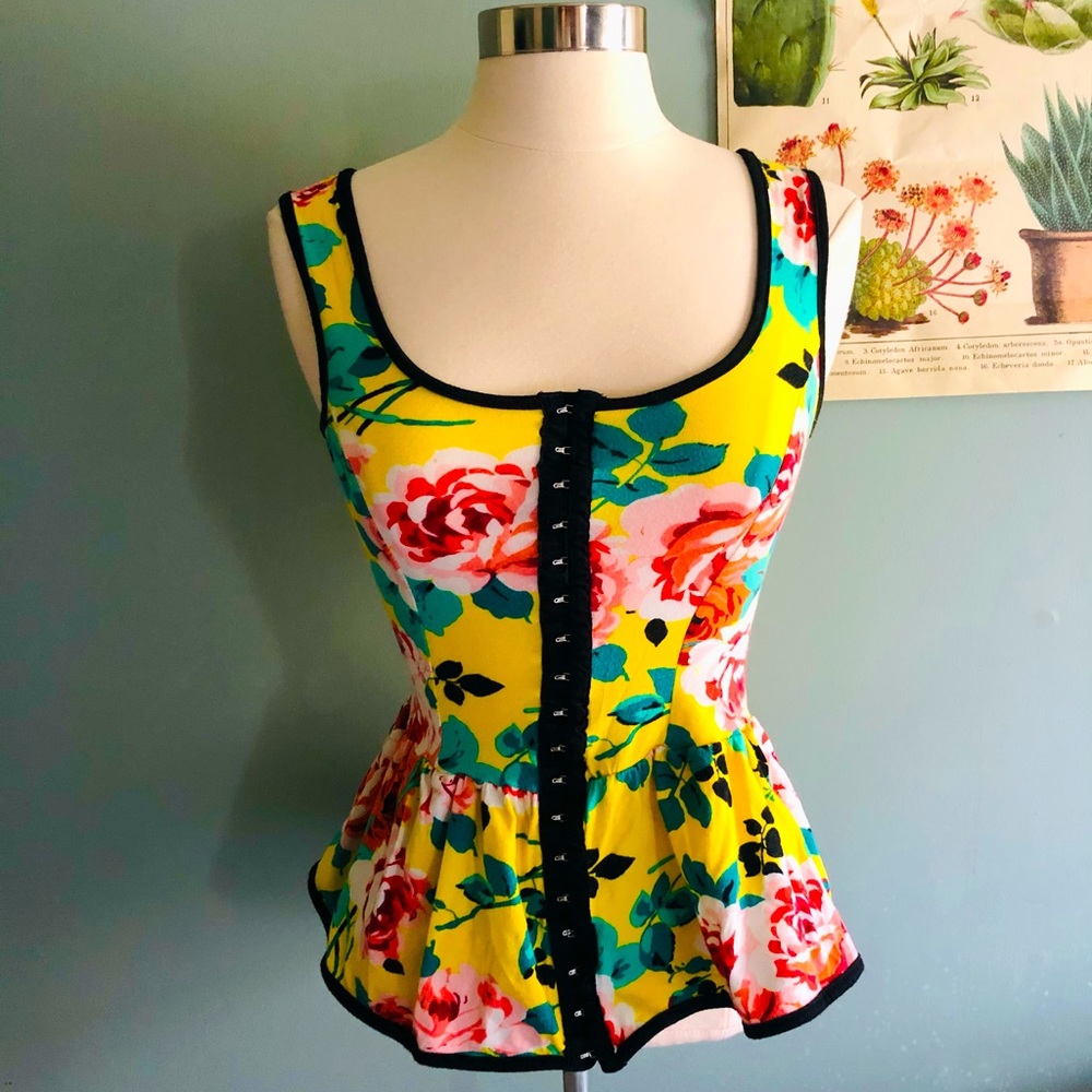 Corset Peplum Top